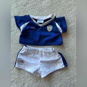 Build-A-Bear soccer outfit and extra pair of shorts